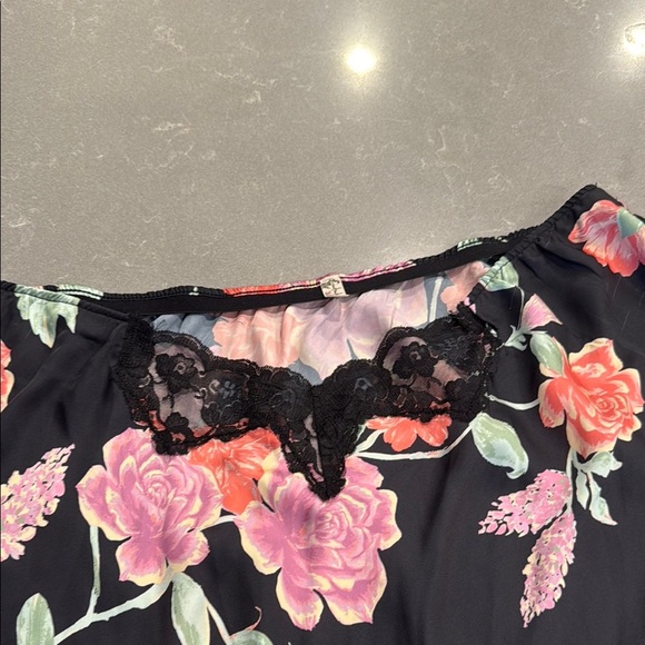 Free People Pink and Orange Asymmetrical Midi Skirt - Picture 3 of 7